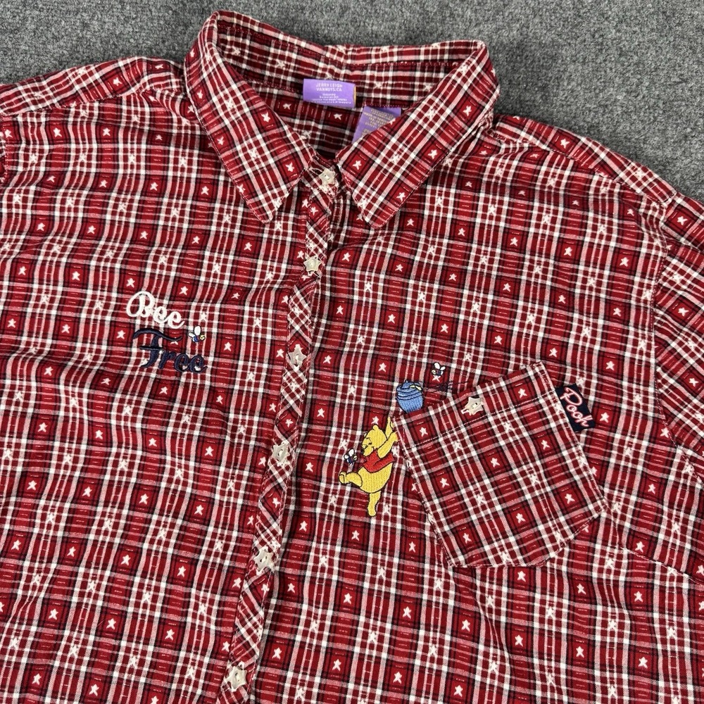 Disney Winnie the Pooh Plus Size 26W 28W Women's Button Up Shirt Jerry Leigh